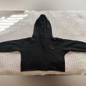 RVCA Black Cropped Hoodie